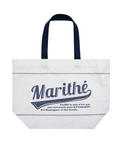 MARITHE + FRANCOIS GIRBAUD(マリテフランソワジルボー)の「TARPAULIN BIG SHOPPER BAG(エコバッグ/サブバッグ・レディース・ピンク/ネイビー/ホワイト・フリー)」の18枚目の写真