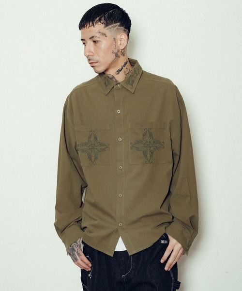 セール】Embroidery shirt（シャツ/ブラウス）｜Subciety