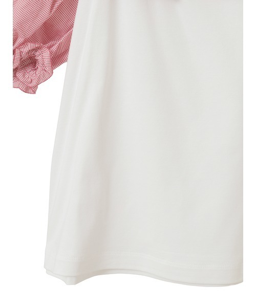 PINK HOUSE（ピンクハウス）の「チェリーレース使いカットソー（Tシャツ/カットソー・レディース・ブラック/ピンク/キナリ/ライトグリーン/ブルーグレー・MEDIUM/LARGE）」の10枚目の写真