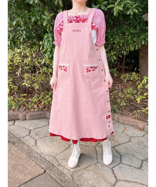 PINK HOUSE（ピンクハウス）の「チェリーレース使いカットソー（Tシャツ/カットソー・レディース・ブラック/ピンク/キナリ/ライトグリーン/ブルーグレー・MEDIUM/LARGE）」の16枚目の写真