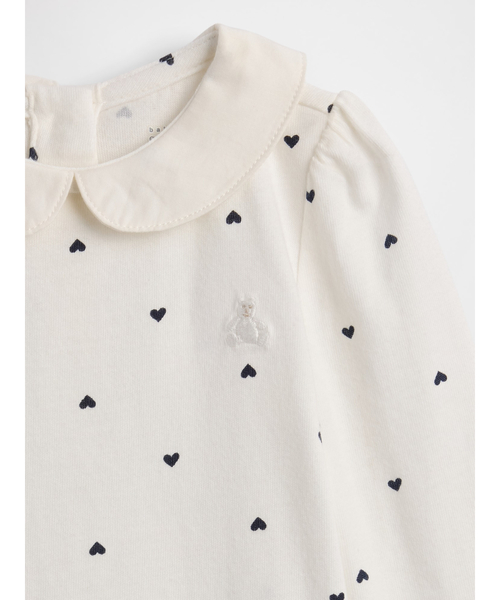 GAP（ギャップ）の「はじめてのお気に入り オーガニックコットン100% ボディスーツ (ベビー)（ロンパース・キッズ・ピンク/オフホワイト・50cm/60cm/70cm/80ｃｍ/90cm）」の5枚目の写真