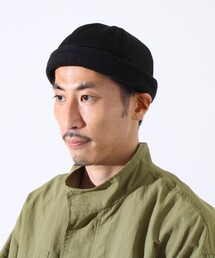 GLOSTER | 【GLOSTER/グロスター】コンビネーションロールキャップ 異素材ミックス スエード×コーデュロイ(キャップ)