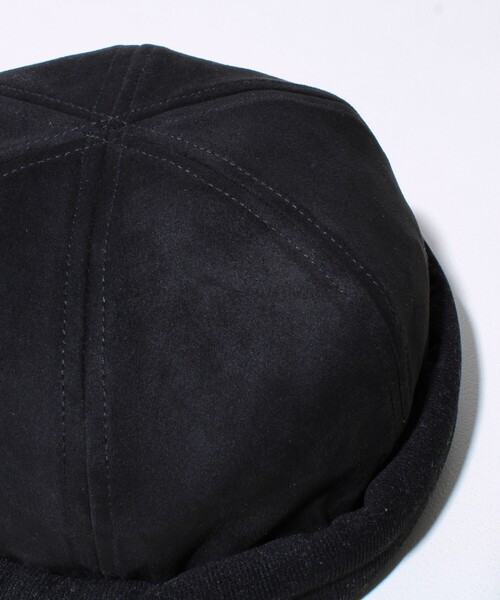 GLOSTER（グロスター）の「【GLOSTER/グロスター】コンビネーションロールキャップ 異素材ミックス スエード×コーデュロイ（キャップ・メンズ・ブラック/ブラウン/グレー・FREE）」の8枚目の写真