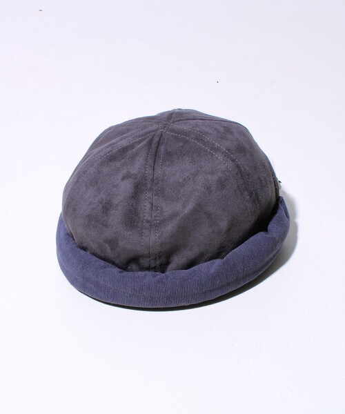 GLOSTER（グロスター）の「【GLOSTER/グロスター】コンビネーションロールキャップ 異素材ミックス スエード×コーデュロイ（キャップ・メンズ・ブラック/ブラウン/グレー・FREE）」の11枚目の写真