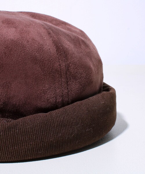 GLOSTER（グロスター）の「【GLOSTER/グロスター】コンビネーションロールキャップ 異素材ミックス スエード×コーデュロイ（キャップ・メンズ・ブラック/ブラウン/グレー・FREE）」の15枚目の写真