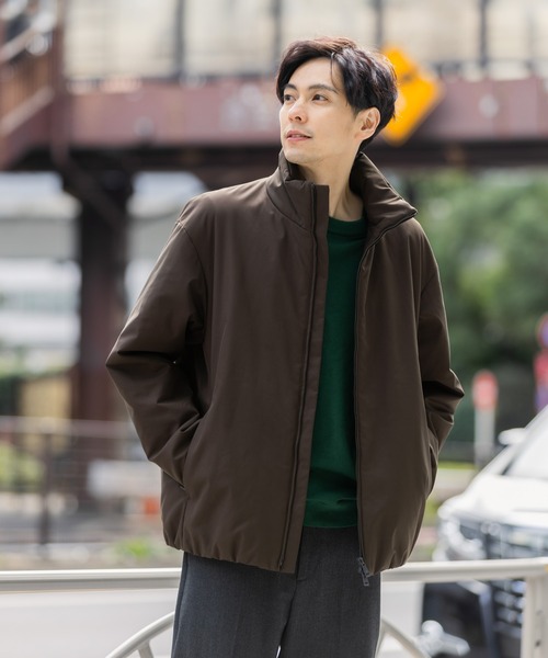 GLOBAL WORK(グローバルワーク)の「ライトウォームスタンドブルゾン/451309(ブルゾン・メンズ・ブラック/チャコールグレー/ブラウン・SMALL/MEDIUM/LARGE/X-LARGE)」の3枚目の写真