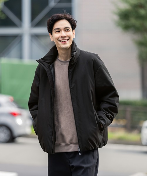 GLOBAL WORK（グローバルワーク）の「ライトウォームスタンドブルゾン/451309（ブルゾン・メンズ・ブラック/チャコールグレー/ブラウン・SMALL/MEDIUM/LARGE/X-LARGE）」の21枚目の写真