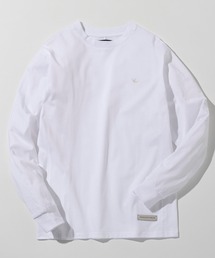 1PIU1UGUALE3 RELAX(ウノピゥウノウグァーレトレ リラックス)シルバーロゴプレート シルケット生地 カットソー ロングTシャツ 長袖Tシャツ