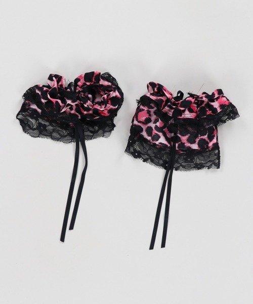 SPINNS（スピンズ）の「シューズシュシュ/コットン/ヒョウ柄/レオパード（シュシュ・レディース・ホワイト系その他/ブラウン系その他/ピンク系その他・ONESIZE）」の7枚目の写真