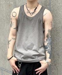 Chikashitsu + | 【Chikashitsu＋】dirty wash sleeveless / 【チカシツプラス】ダーティウォッシュタンクトップ(タンクトップ)
