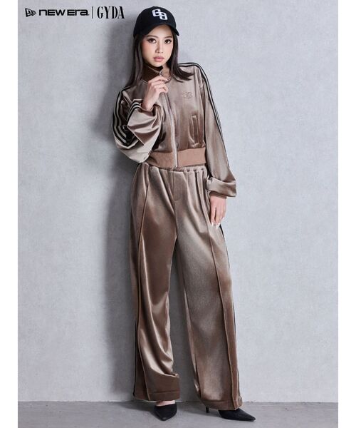 GYDA（ジェイダ）の「SymmetryGYDAベロアトラックジャケット（ブルゾン・レディース・ブラック/ベージュ・FREE）」の9枚目の写真