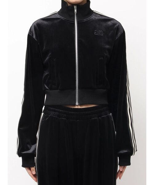 GYDA（ジェイダ）の「SymmetryGYDAベロアトラックジャケット（ブルゾン・レディース・ブラック/ベージュ・FREE）」の12枚目の写真