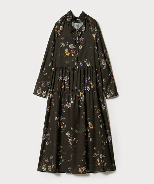 EMMEL REFINES(エメルリファインズ)の「<EMMEL REFINES>EM フラワープリント キリカエ ギャザー ワンピース(ワンピース・レディース・ライトピンク/イエロー・M/S)」の13枚目の写真