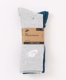 NIKE(iCL)NIKE iCL U 3P ESS CREW SOCKS \bNX DX5025 912GRY/NVY/BLK(\bNX/C)