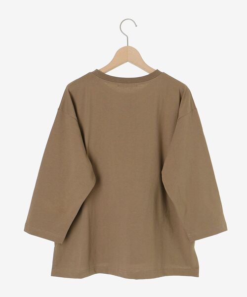 le.coeur blanc（ルクールブラン）の「《手洗い可能》LUNEロゴTEE（Tシャツ/カットソー・レディース・ダークグレー/モカ/オフホワイト・38）」の8枚目の写真