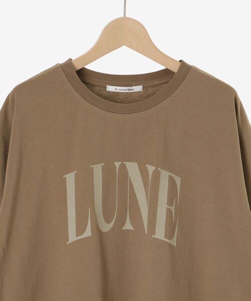 le.coeur blanc（ルクールブラン）の「《手洗い可能》LUNEロゴTEE（Tシャツ/カットソー・レディース・ダークグレー/モカ/オフホワイト・38）」の5枚目の写真