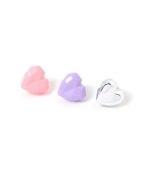 niko and...(ニコアンド)の「ハート3SETシューズクリップ(シューズアクセサリー・レディース・ピンク/ブルー/グレー・0)」の3枚目の写真