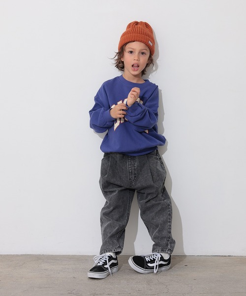 Ocean&Ground（オーシャン&グラウンド）の「カレッジロゴスウェット（スウェット・キッズ・ライトグレー/イエロー/ネイビー/チャコール・140/130/120/110/100/95/90/80）」の10枚目の写真