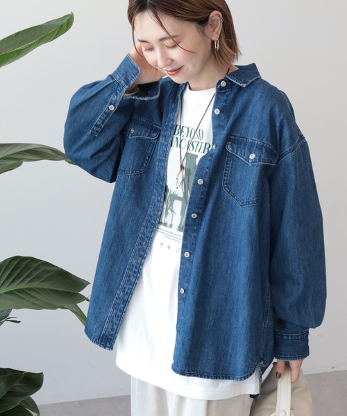 ☆☆☆Yuki'  s ☆☆☆todayful wポケットデニムシャツ セール】Wポケットデニムシャツ（シャツ/ブラウス）｜AMERICAN HOLIC