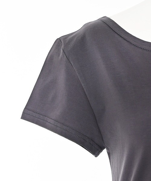 Narcissus(ナルシス)の「【Narcissus】アシメトリーTシャツ《動画あり》(Tシャツ/カットソー・レディース・レッド/チャコール・FREE)」の13枚目の写真