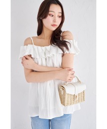 フリル ブラウス オフショルダー」に該当するファッション通販 - ZOZOTOWN
