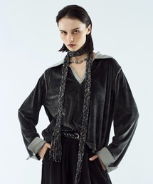 seyto（セイト）の「Velour satin skipper shirt / ベロアサテンスキッパーシャツ（シャツ/ブラウス）」