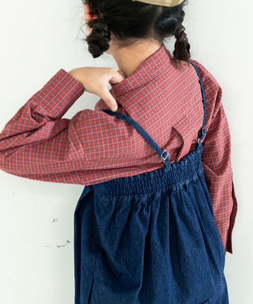 LOWRYS FARM(ローリーズファーム)の「キャミサロペ 579641(Tシャツ/カットソー・キッズ・ブラック/ベージュ/ブルー・110cm/120cm/130cm/140cm/150cm)」の10枚目の写真