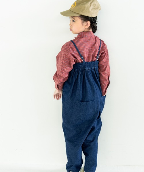 LOWRYS FARM(ローリーズファーム)の「キャミサロペ 579641(Tシャツ/カットソー・キッズ・ブラック/ベージュ/ブルー・110cm/120cm/130cm/140cm/150cm)」の9枚目の写真