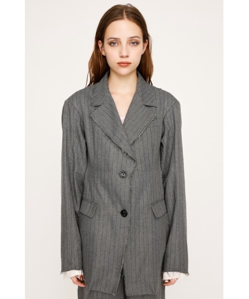 SLY(スライ)の「WAIST SHAPE CUT OUT JK ウエストシェイプ カットアウト ジャケット 秋服(テーラードジャケット・レディース・グレー系その他2/ブラック・FREE)」の8枚目の写真