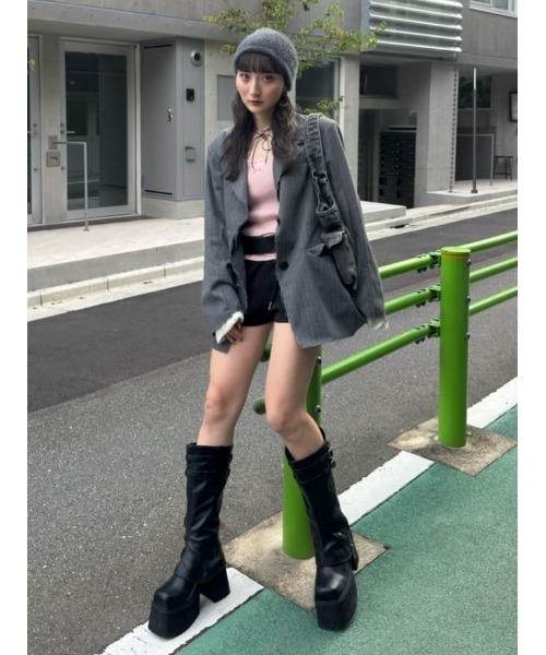 セール】WAIST SHAPE CUT OUT JK ウエストシェイプ カットアウト