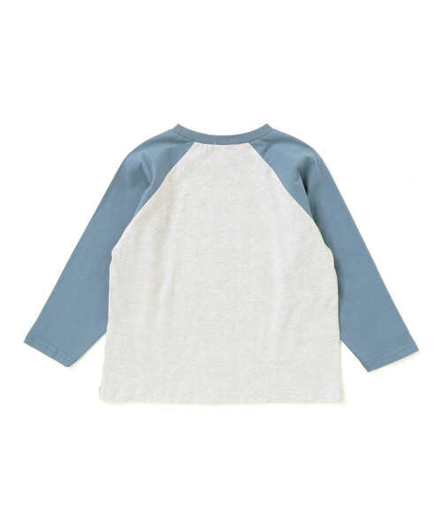 Noeil aime BeBe（ノイユエイムベベ）の「車総柄配色天竺ラグラン長袖Tシャツ（Tシャツ/カットソー・キッズ・ブルー系その他/グリーン系その他・110cm/90cm/130cm/100cm/120cm）」の7枚目の写真