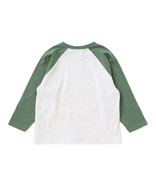 Noeil aime BeBe（ノイユエイムベベ）の「車総柄配色天竺ラグラン長袖Tシャツ（Tシャツ/カットソー・キッズ・ブルー系その他/グリーン系その他・110cm/90cm/130cm/100cm/120cm）」の8枚目の写真