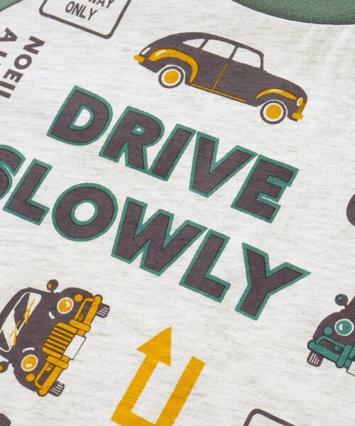 Noeil aime BeBe（ノイユエイムベベ）の「車総柄配色天竺ラグラン長袖Tシャツ（Tシャツ/カットソー・キッズ・ブルー系その他/グリーン系その他・110cm/90cm/130cm/100cm/120cm）」の11枚目の写真