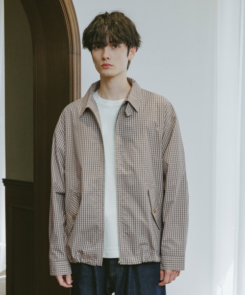 セール】CHECK ZIP UP SHIRT JACKET / チェックジップアップシャツ