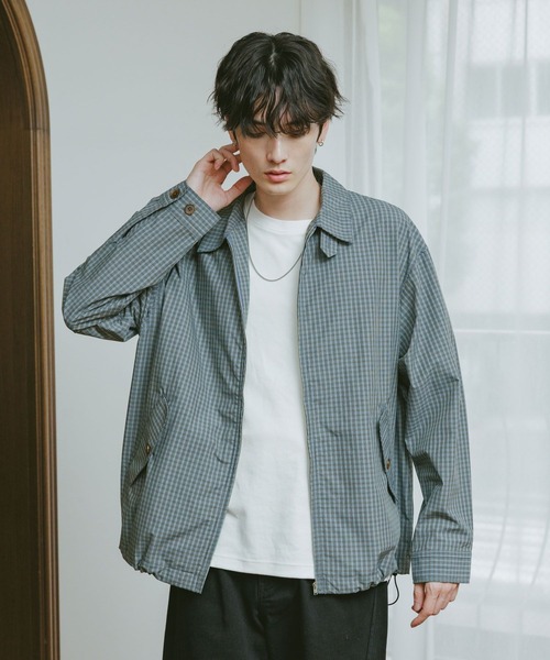 RAGEBLUE(レイジブルー)の「CHECK ZIP UP SHIRT JACKET / チェックジップアップシャツジャケット(シャツ/ブラウス・メンズ・ブルー系その他/ベージュ系その他/グレー系その他・MEDIUM/LARGE)」の3枚目の写真