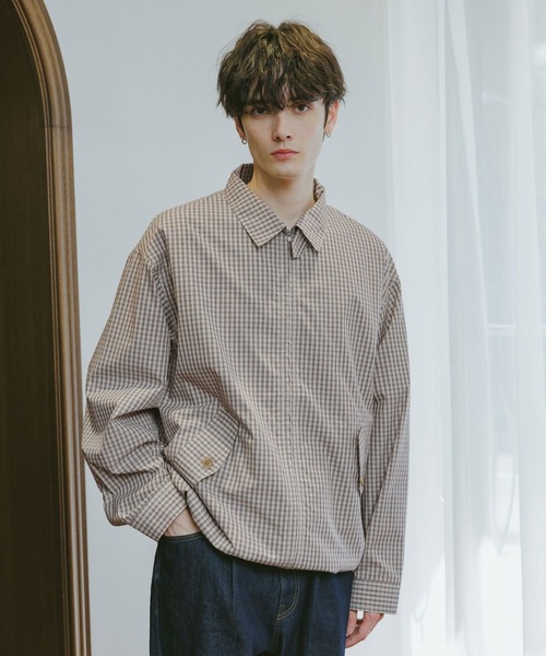 RAGEBLUE(レイジブルー)の「CHECK ZIP UP SHIRT JACKET / チェックジップアップシャツジャケット(シャツ/ブラウス・メンズ・ブルー系その他/ベージュ系その他/グレー系その他・MEDIUM/LARGE)」の13枚目の写真