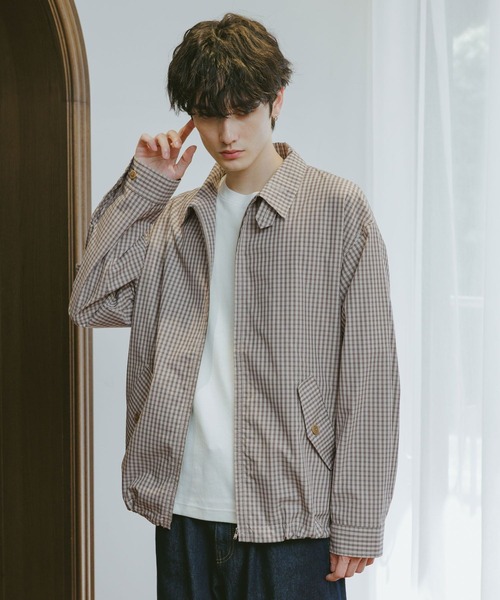 セール】CHECK ZIP UP SHIRT JACKET / チェックジップアップシャツ