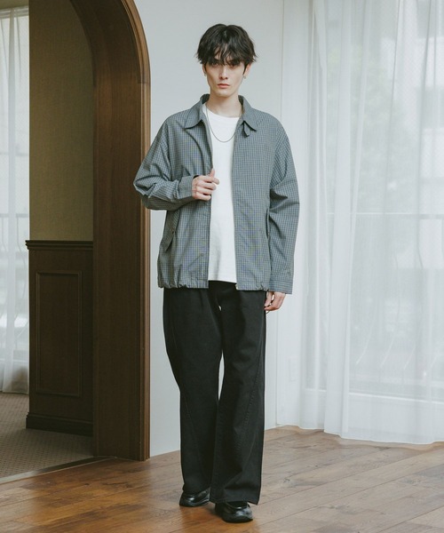 セール】CHECK ZIP UP SHIRT JACKET / チェックジップアップシャツ