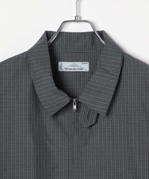 ライカ期 ジップ チェック ブルゾン ジャケット　アーカイブ　シャツジャケット ライカ期 ジップ チェック ブルゾン ジャケット アーカイブ