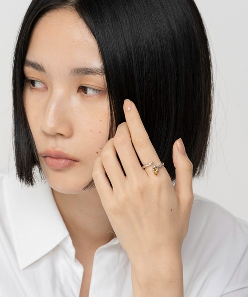 LAPUIS(ラピュイ)の「LAPUIS(ラピュイ)Coil Circle ring(リング・レディース・シルバー/マルチ/ゴールド・11号/13号)」の16枚目の写真