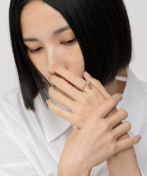LAPUIS(ラピュイ)の「LAPUIS(ラピュイ)Coil Circle ring(リング・レディース・シルバー/マルチ/ゴールド・11号/13号)」の17枚目の写真