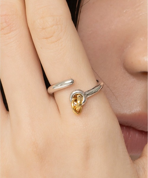 LAPUIS(ラピュイ)の「LAPUIS(ラピュイ)Coil Circle ring(リング・レディース・シルバー/マルチ/ゴールド・11号/13号)」の14枚目の写真