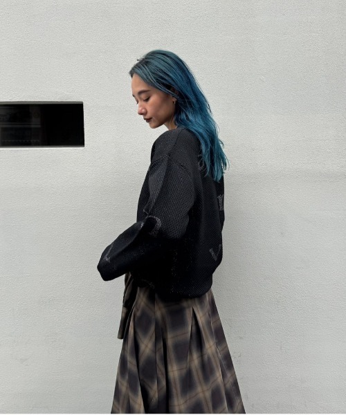 セール】DISPERSE LOGO KNIT TOP（ニット/セーター）｜Ameri（アメリ