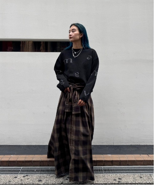 DISPERSE LOGO KNIT TOP（ニット/セーター）｜Ameri（アメリ）の