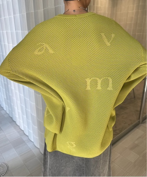 セール】DISPERSE LOGO KNIT TOP（ニット/セーター）｜Ameri（アメリ