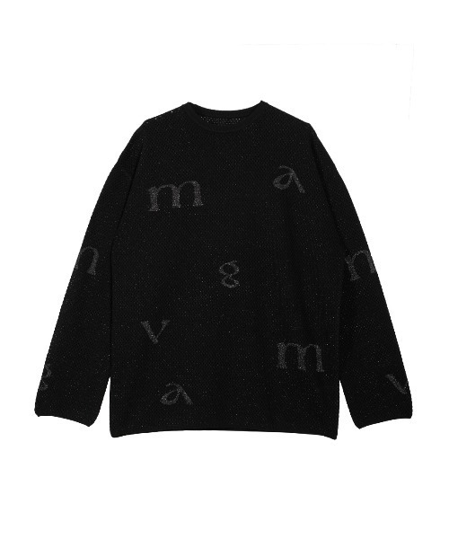 セール】DISPERSE LOGO KNIT TOP（ニット/セーター）｜Ameri（アメリ