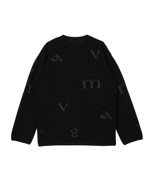 Ameri(アメリ)の「DISPERSE LOGO KNIT TOP(ニット/セーター・レディース・アイボリー/ブラック/ライム・FREE)」の22枚目の写真
