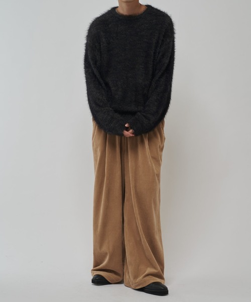 Lui's（ルイス）の「MIXシャギーニット（ニット/セーター・メンズ・ダークグレー/ブラック/グレー・S/M）」の4枚目の写真