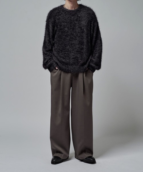 Lui's（ルイス）の「MIXシャギーニット（ニット/セーター・メンズ・ダークグレー/ブラック/グレー・S/M）」の21枚目の写真