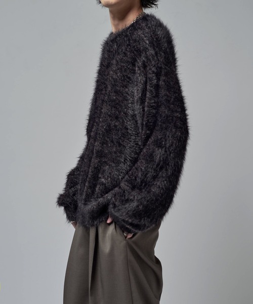 Lui's（ルイス）の「MIXシャギーニット（ニット/セーター・メンズ・ダークグレー/ブラック/グレー・S/M）」の17枚目の写真